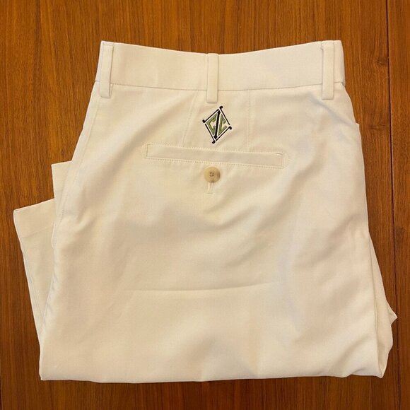 Peter Millar White Salem Performance Short - 9 inch Inseam Golfing SIZE 38 - Picture 8 of 12
